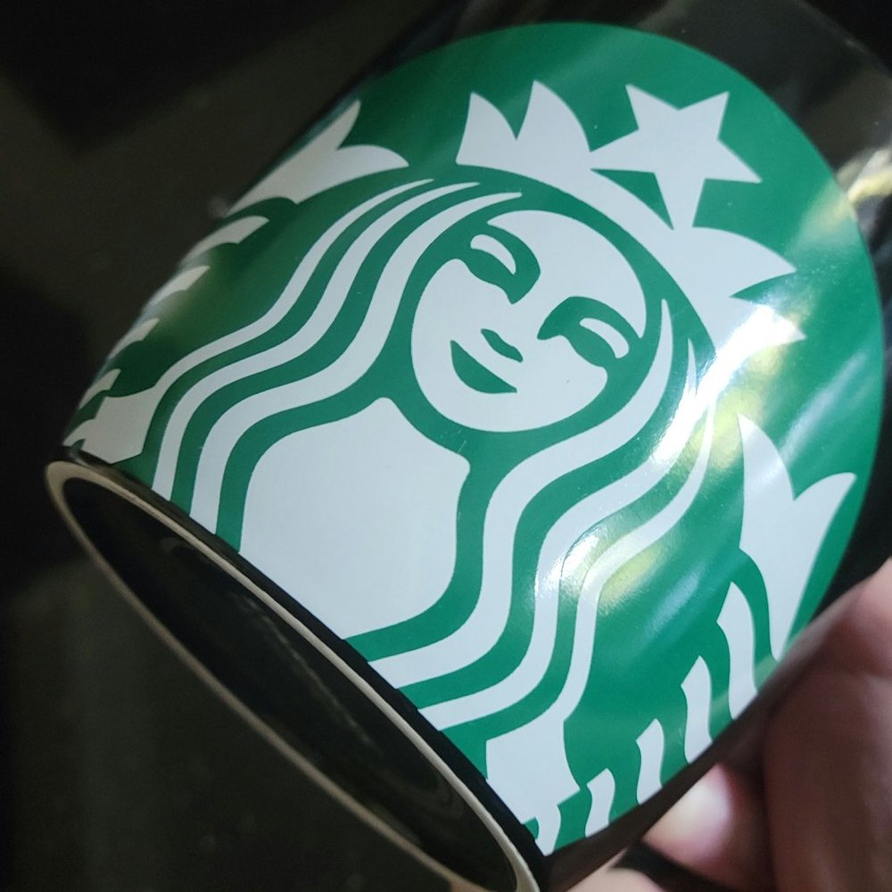Starbucks Black And Green Mermaid Logo Mug - Picture 9 of 9